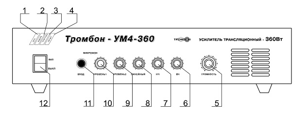 Усилитель мощности Тромбон-УМ4-360